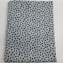 Graumelierter Interlock mit blauen Punkten