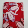 Pinker Interlock mit Blumen Muster