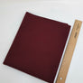 Bördchenstoff bordeaux - Uni (50cm)