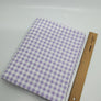Hellviolett karierter Interlock