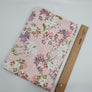 Rosa Interlock mit Blumenmuster