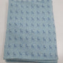 Hellblaumelierter Single-Jersey - mit blauen Rehli