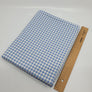 Hellblau karierter Single-Jersey