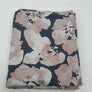 Hellgraumelierter Single-Jersey mit Blumen