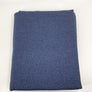 Blau melierter Ripp - Uni