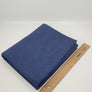 Blau melierter Ripp - Uni