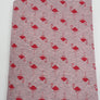 Graumelierter Interlock mit roten Flamingos