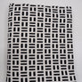 Weisser Single-Jersey mit schwarzem Muster