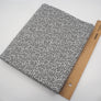 Graumelierter Interlock mit schwarzem Muster