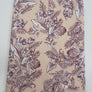 Lachsfarbener Single-Jersey mit Weinroten Blumen