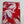 Pinker Interlock mit Blumen Muster
