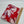 Pinker Interlock mit Blumen Muster